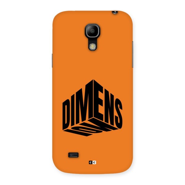 Dimension Typography Back Case for Galaxy S4 Mini