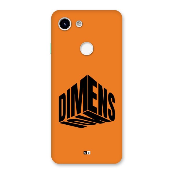 Dimension Typography Back Case for Google Pixel 3