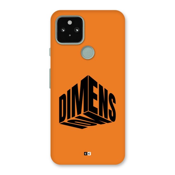 Dimension Typography Back Case for Google Pixel 5