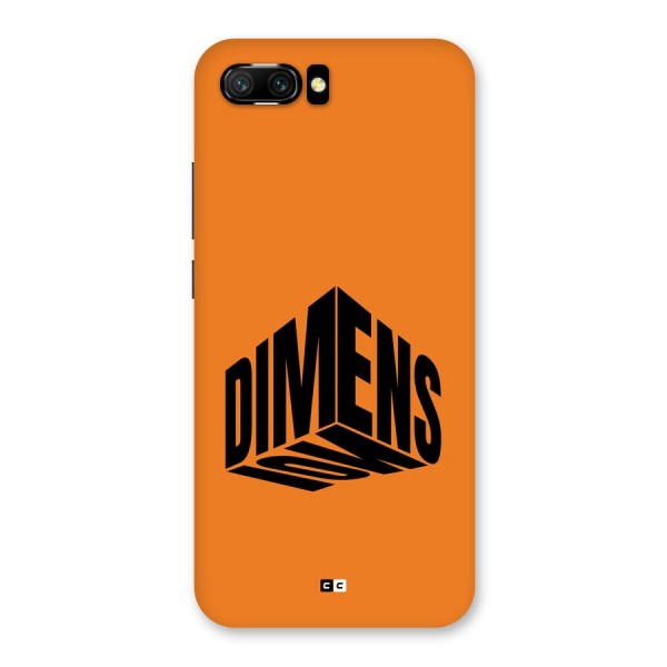 Dimension Typography Back Case for Honor 10