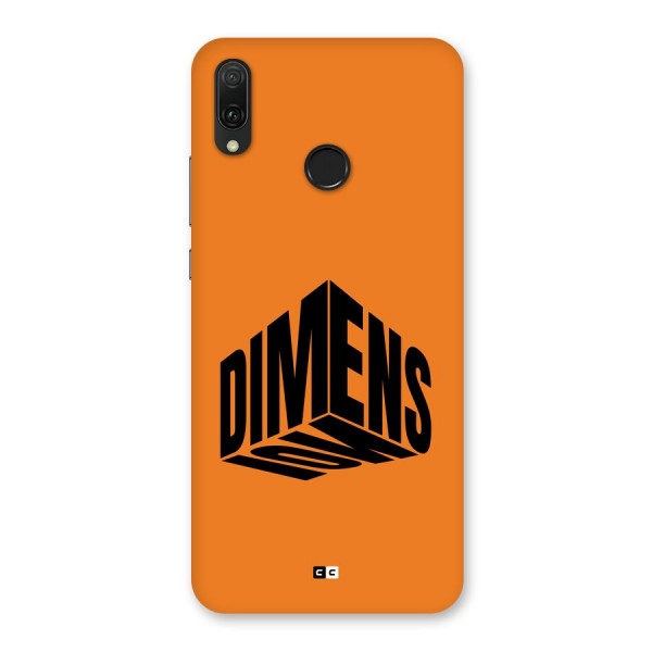 Dimension Typography Back Case for Huawei Y9 (2019)