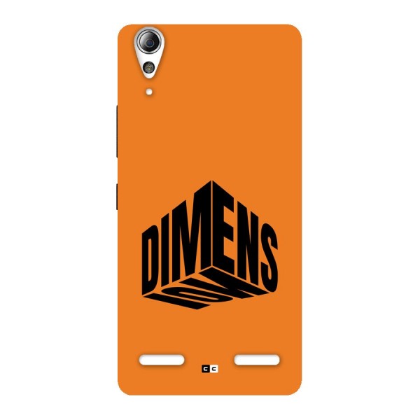 Dimension Typography Back Case for Lenovo A6000 Plus