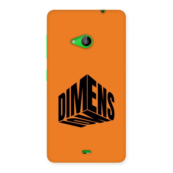 Dimension Typography Back Case for Lumia 535