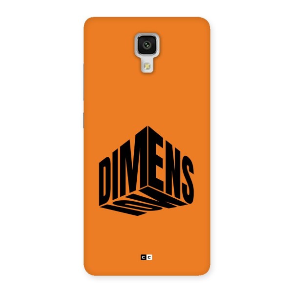 Dimension Typography Back Case for Mi4