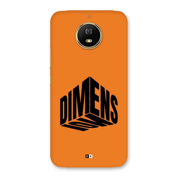 Dimension Typography Back Case for Moto G5s