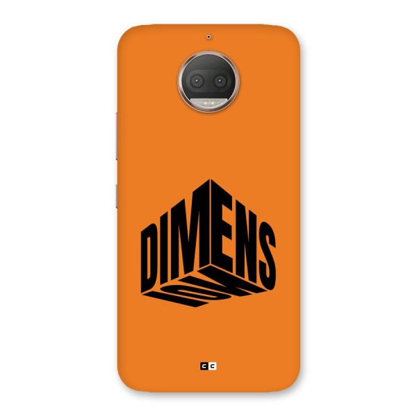 Dimension Typography Back Case for Moto G5s Plus