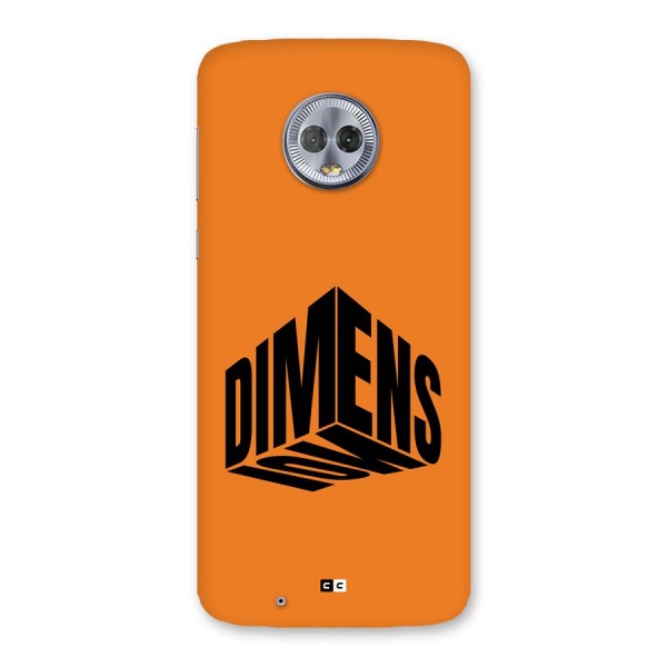 Dimension Typography Back Case for Moto G6
