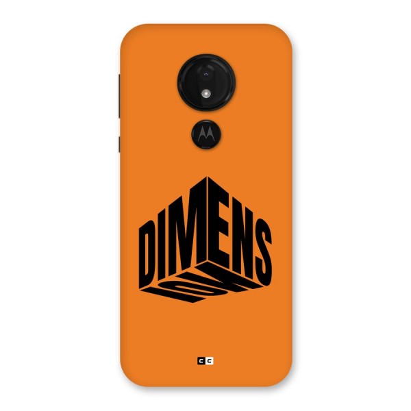 Dimension Typography Back Case for Moto G7 Power