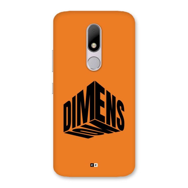 Dimension Typography Back Case for Moto M