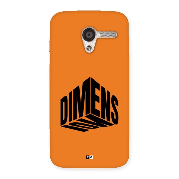 Dimension Typography Back Case for Moto X