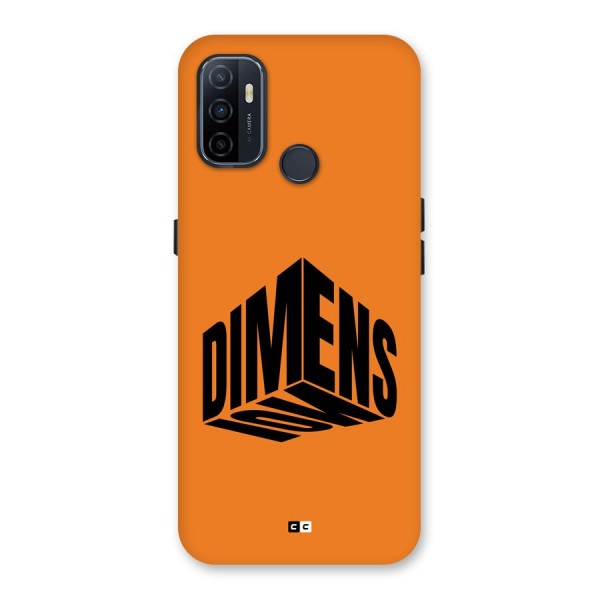 Dimension Typography Back Case for Oppo A53
