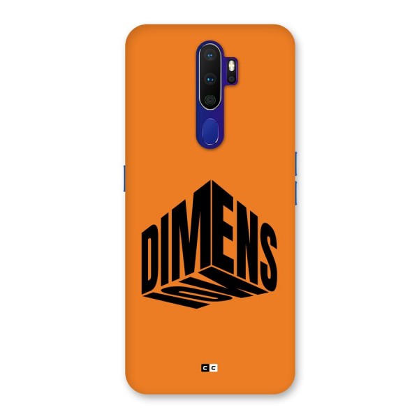 Dimension Typography Back Case for Oppo A9 (2020)