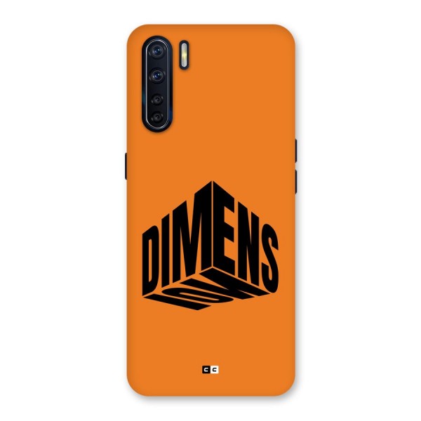 Dimension Typography Back Case for Oppo F15