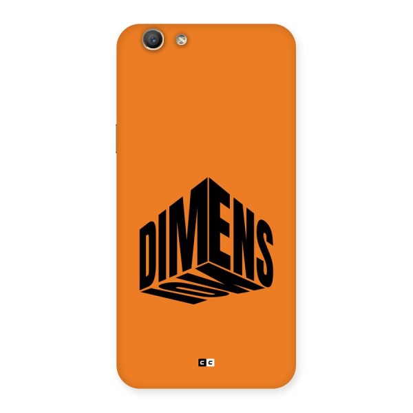 Dimension Typography Back Case for Oppo F1s