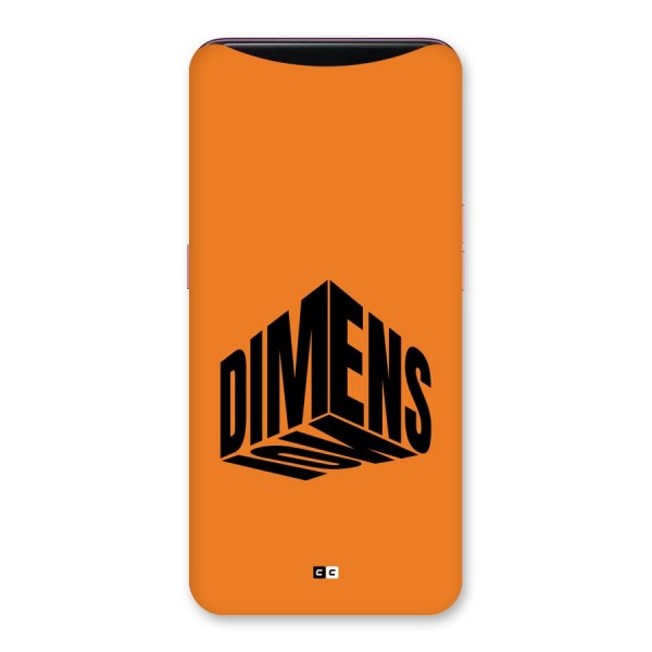 Dimension Typography Back Case for Oppo Find X
