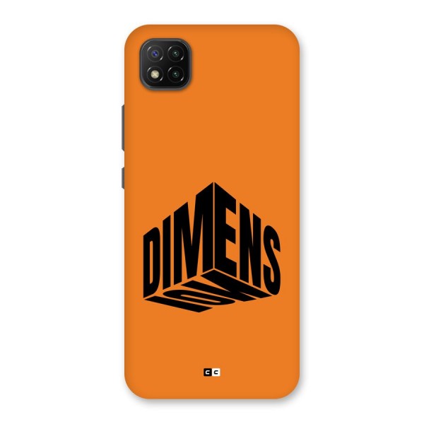 Dimension Typography Back Case for Poco C3