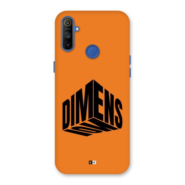 Dimension Typography Back Case for Realme Narzo 10A