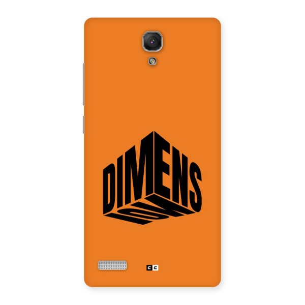 Dimension Typography Back Case for Redmi Note Prime