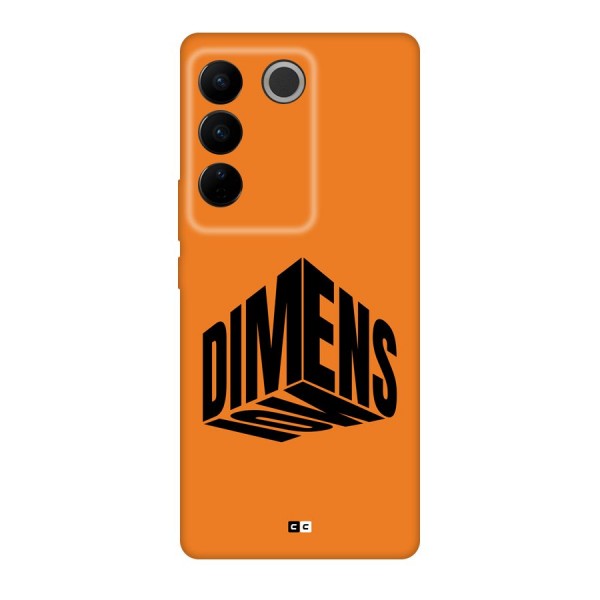 Dimension Typography Back Case for Vivo V27