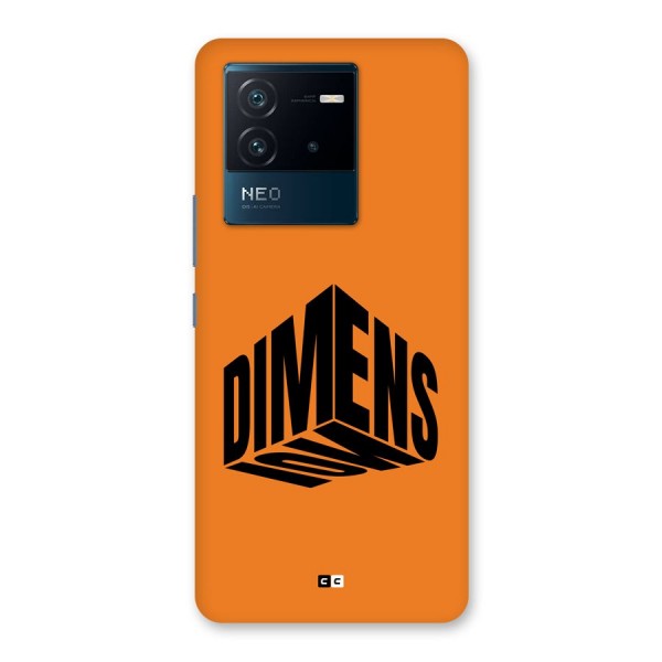 Dimension Typography Back Case for Vivo iQOO Neo 6 5G