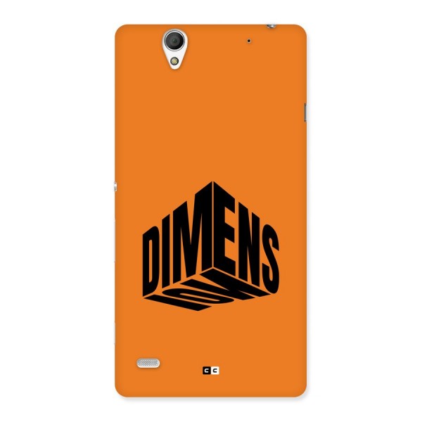 Dimension Typography Back Case for Xperia C4