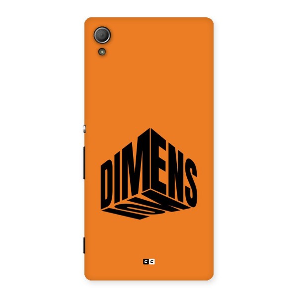 Dimension Typography Back Case for Xperia Z3 Plus