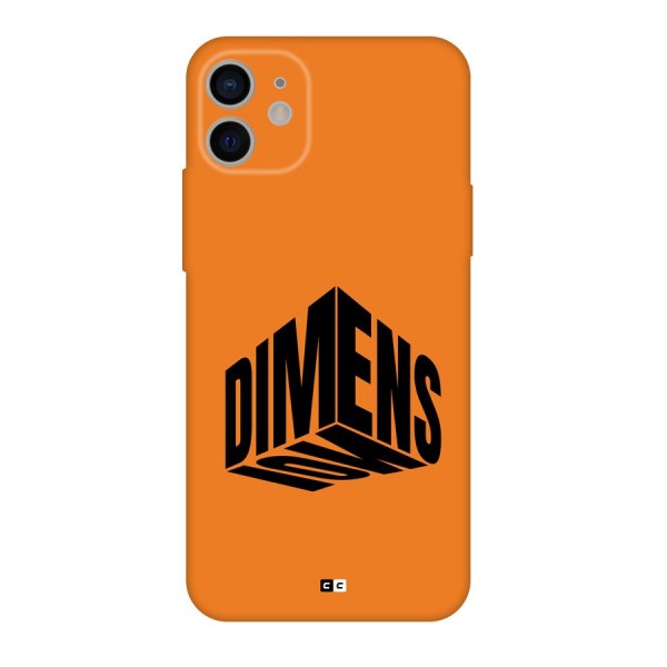 Dimension Typography Back Case for iPhone 11