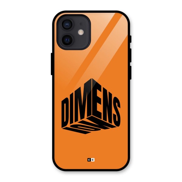 Dimension Typography Back Case for iPhone 12