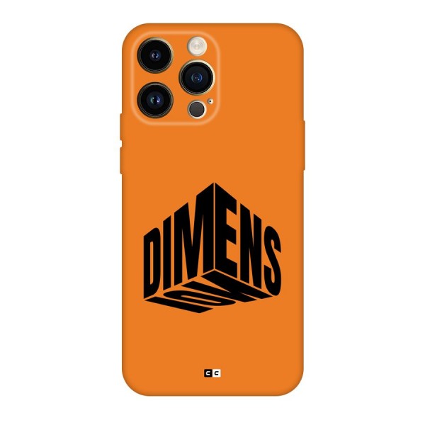 Dimension Typography Back Case for iPhone 14 Pro Max