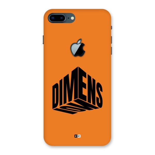 Dimension Typography Back Case for iPhone 7 Plus Apple Cut