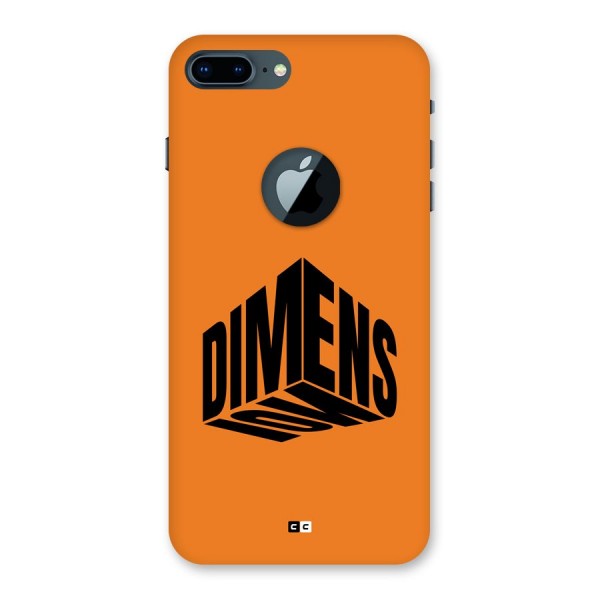 Dimension Typography Back Case for iPhone 7 Plus Logo Cut