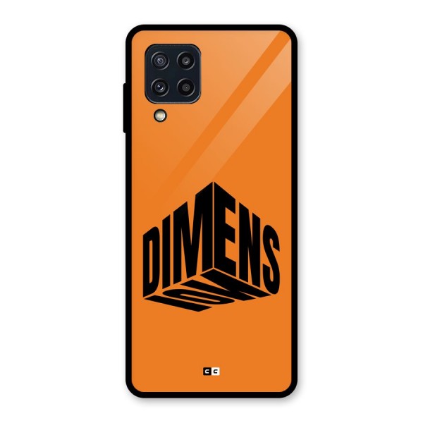 Dimension Typography Glass Back Case for Galaxy M32