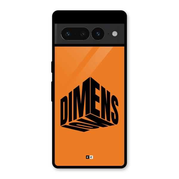Dimension Typography Glass Back Case for Google Pixel 7 Pro