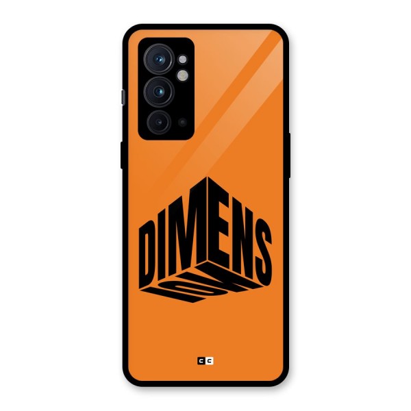 Dimension Typography Glass Back Case for OnePlus 9RT 5G