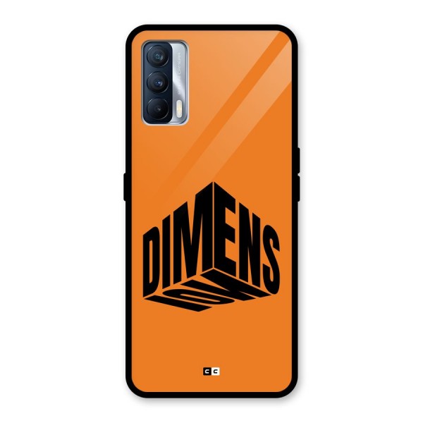 Dimension Typography Glass Back Case for Realme X7