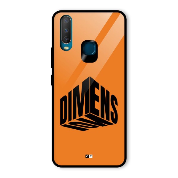 Dimension Typography Glass Back Case for Vivo Y15