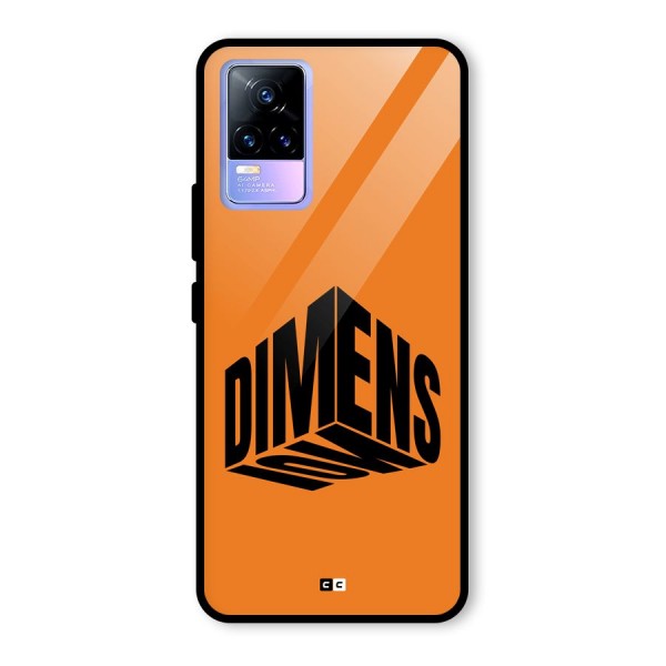 Dimension Typography Glass Back Case for Vivo Y73