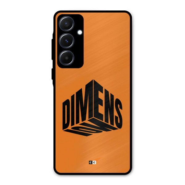 Dimension Typography Metal Back Case for Galaxy A55