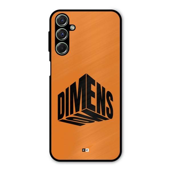 Dimension Typography Metal Back Case for Galaxy F34