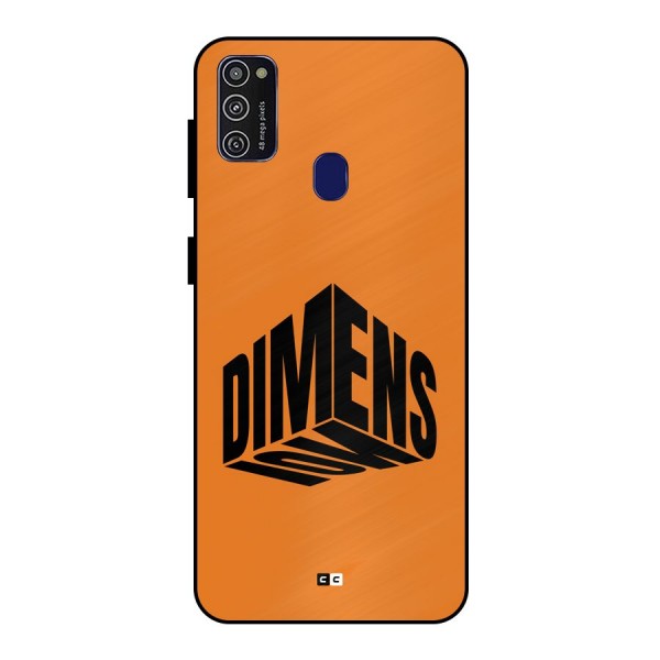 Dimension Typography Metal Back Case for Galaxy M30s