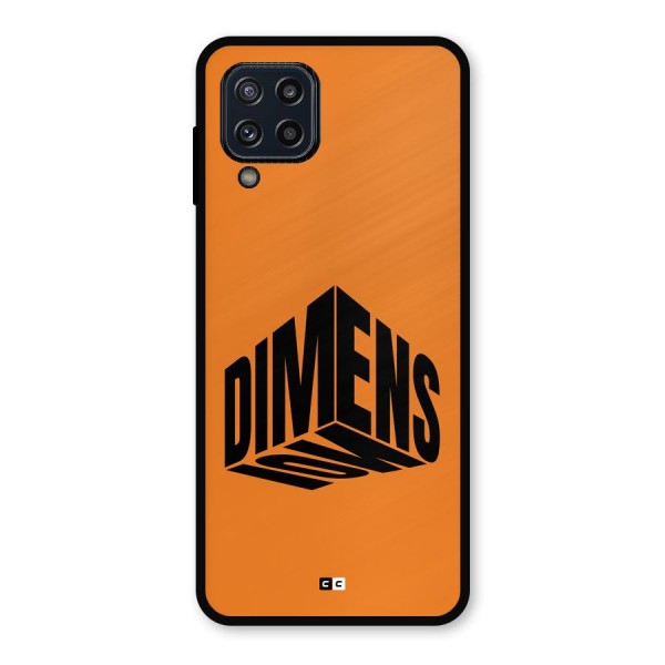 Dimension Typography Metal Back Case for Galaxy M32