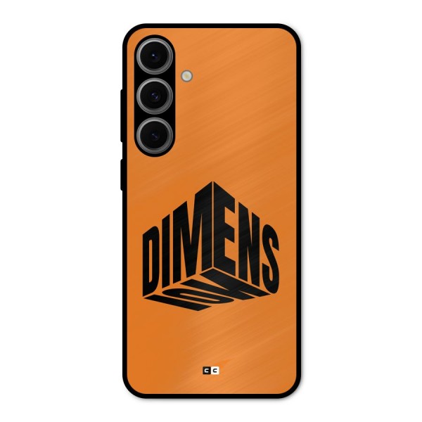 Dimension Typography Metal Back Case for Galaxy S24 FE