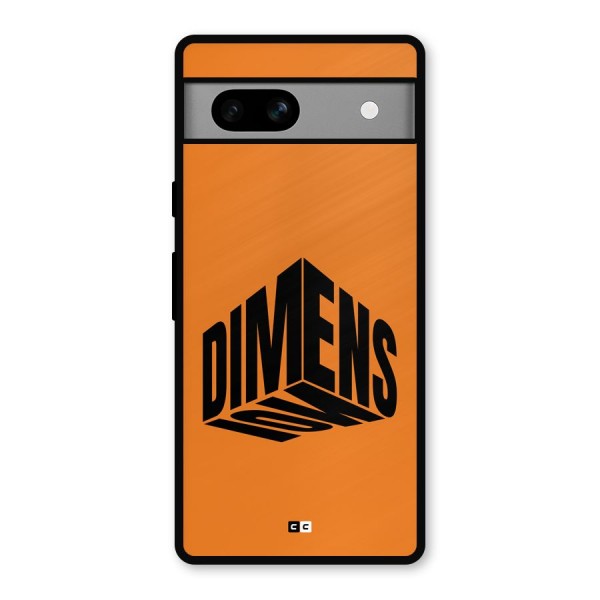 Dimension Typography Metal Back Case for Google Pixel 7a