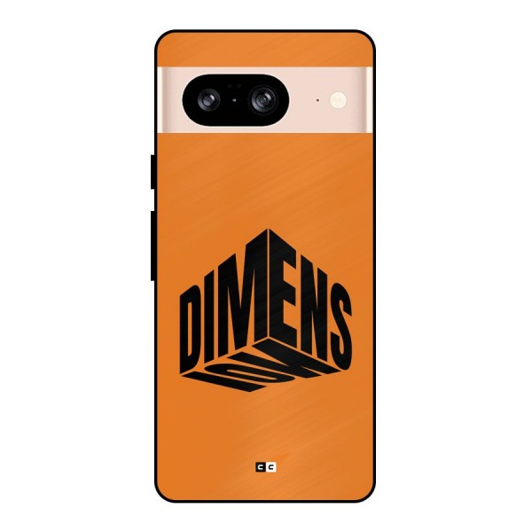 Dimension Typography Metal Back Case for Google Pixel 8