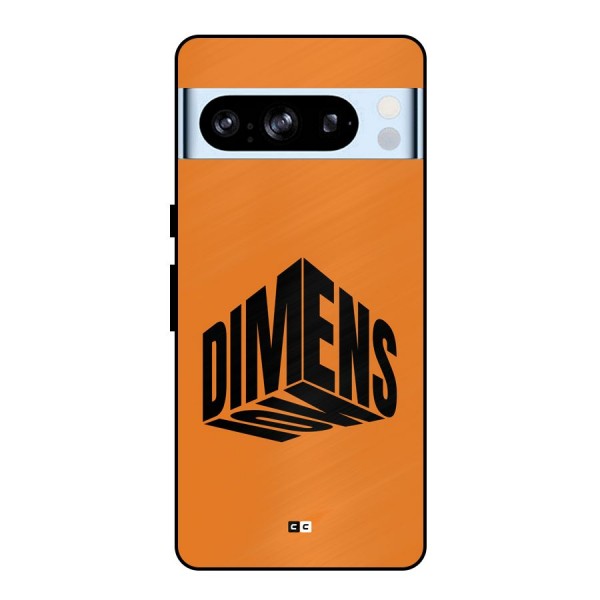 Dimension Typography Metal Back Case for Google Pixel 8 Pro