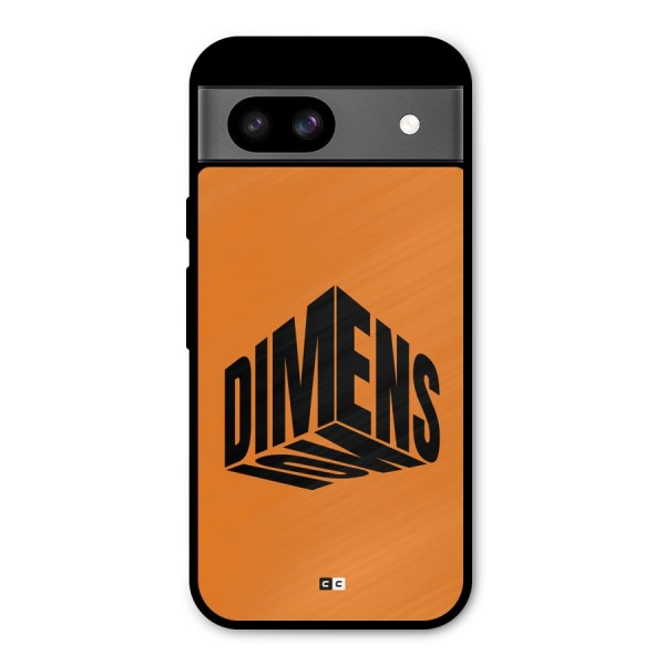 Dimension Typography Metal Back Case for Google Pixel 8a