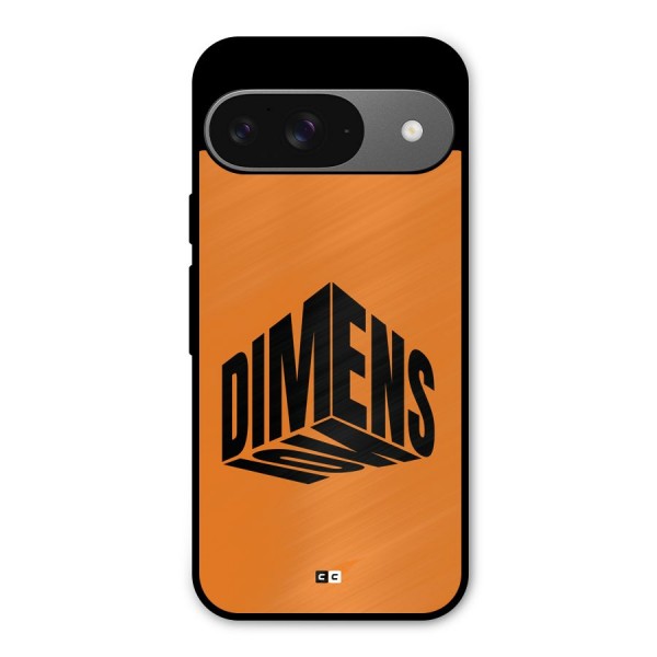 Dimension Typography Metal Back Case for Google Pixel 9