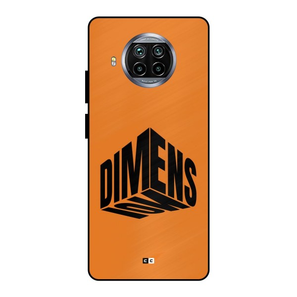 Dimension Typography Metal Back Case for Mi 10i