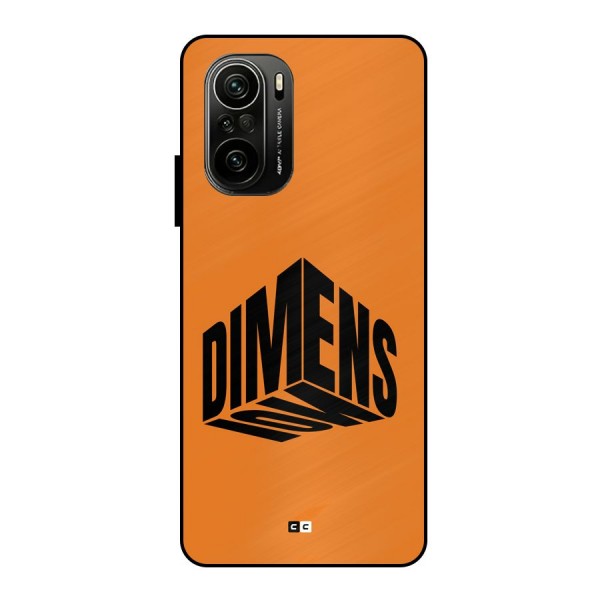 Dimension Typography Metal Back Case for Mi 11X Pro