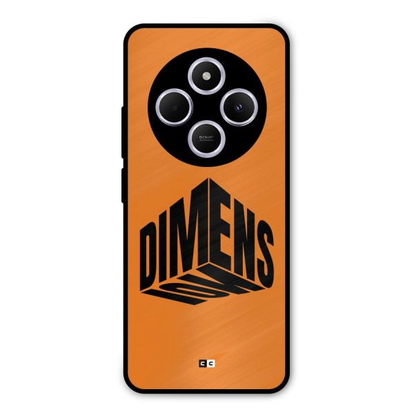 Dimension Typography Metal Back Case for Poco C75 5G